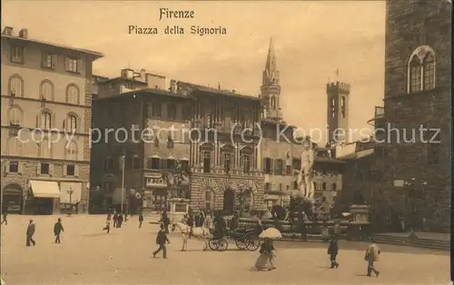 Firenze Toscana Piazza della Signoria Kat. Firenze