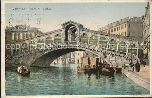 Venezia Venedig Ponte die Rialto Kat. 