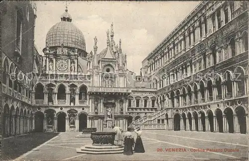 Venezia Venedig Cortille Palazzo Ducale Kat. 