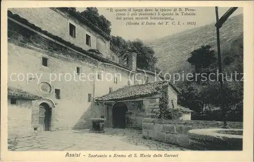 Assisi Umbria Santuario o Eremo di S. Maria delle Carceri Kat. Assisi