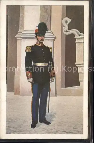 Italien Ufficiale Guardia Palatina Kuenstlerkarte Soldat Kat. Italien