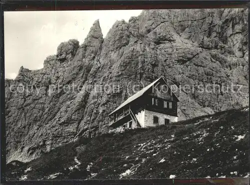 Italien Societa alpina delle Guilie Panorama mit Berghuette  Kat. Italien