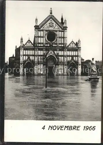 Firenze Toscana Piazza S. Croce ueberschwemmung Kat. Firenze