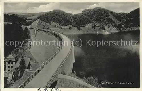 Bobertalsperre Mauer  Kat. Polen