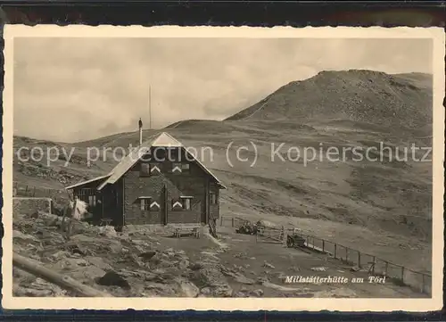 Millstaettersee Millstaetterhuette Toerl Kat. Oesterreich