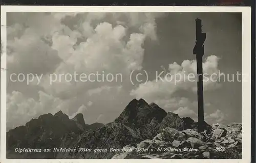 Hafelekarspitze Gipfelkreuz Brandjoch / Innsbruck /Innsbruck