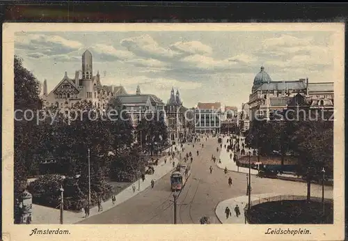 Amsterdam Niederlande Leidscheplein Strassenbahn Kat. Amsterdam