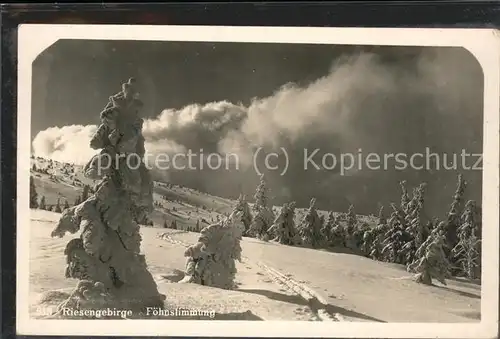 Riesengebirge Foehnstimmung Kat. Tschechische Republik