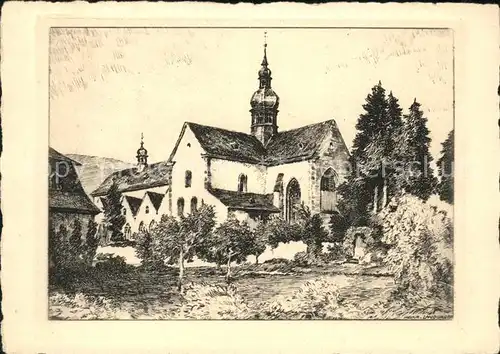 Eberbach Rheingau Kloster Eberbach Kuenstlerkarte Kat. Eltville am Rhein