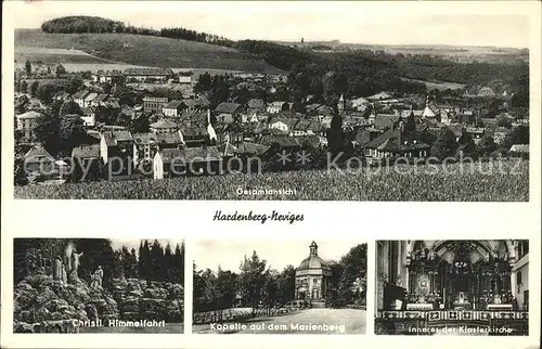 Neviges Velbert Panorama Christi Himmelfahrt Kapelle auf Marienberg Klosterkirche / Velbert /Mettmann LKR