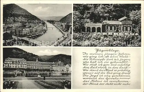 Bad Ems Lahn Schweizerhaus Lied Jaegersklage Kat. Bad Ems