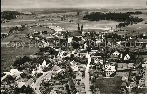 Rot Rot Fliegeraufnahme Klosterkirche / Rot an der Rot /Biberach LKR