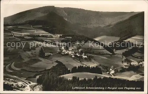 Schwarzenberg Murgtal Luftaufnahme Kat. Baiersbronn