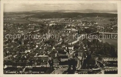 Konstanz Bodensee Fliegeraufnahme Konziliumsgebaeude Historisches Gebaeude 14. Jahrhundert Kat. Konstanz