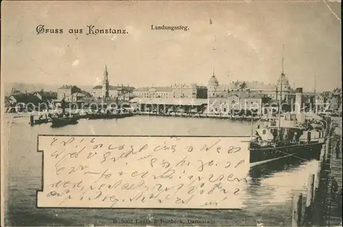 Konstanz Bodensee Landungssteg Kat. Konstanz