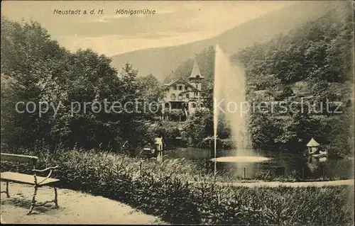 Neustadt Haardt Koenigsmuehle Kat. Neustadt an der Weinstr.