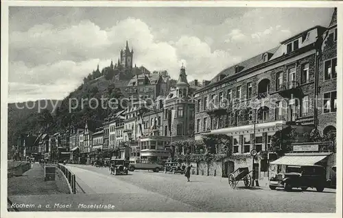 Cochem Mosel Moselstrasse Burg Autos Kat. Cochem