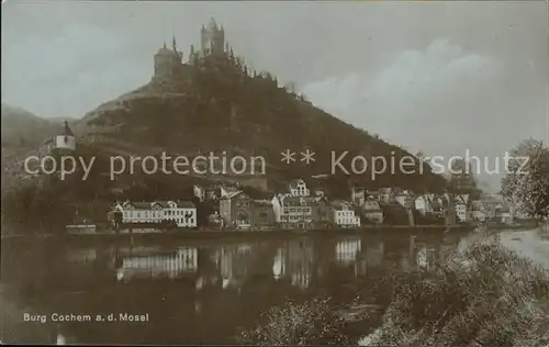 Cochem Mosel Moselpanorama mit Burg Kat. Cochem