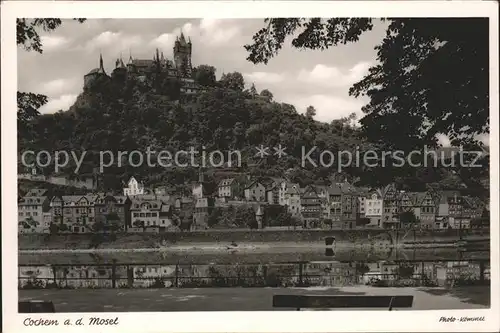 Cochem Mosel Panorama mit Burg Kat. Cochem