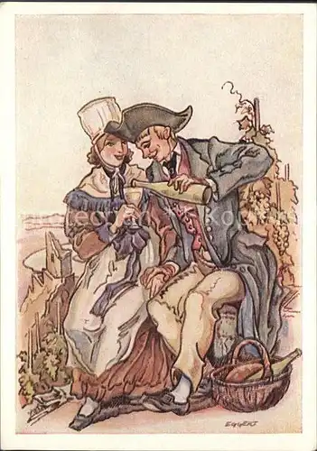 Rheinland Pfalz Bayerische Tranchten um 1830 Kuenstlerkarte Kat. 