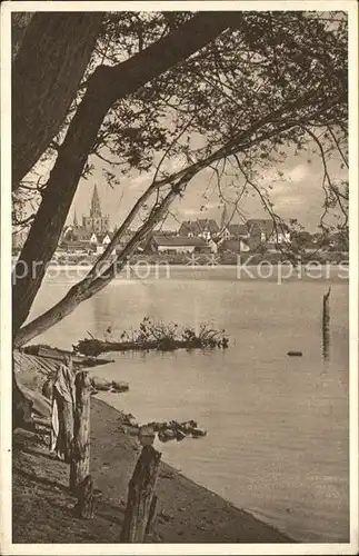 Konstanz Bodensee Teilansicht vom Rhein Kat. Konstanz