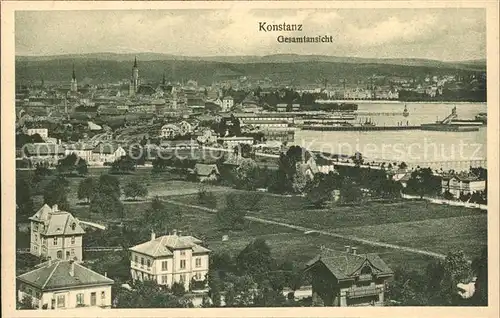 Konstanz Bodensee Gesamtansicht Kat. Konstanz