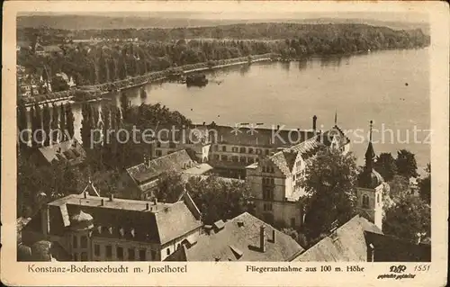 Konstanz Bodensee Bucht mit Inselhotel Kat. Konstanz