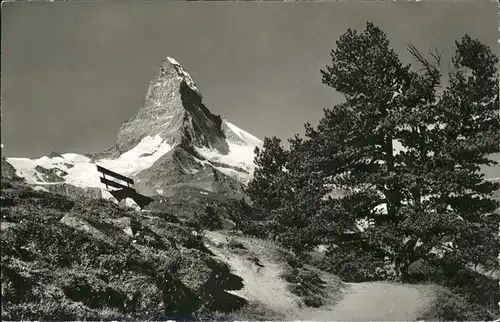 hw00140 Zermatt VS Riffelalp Matterhorn Kategorie. Zermatt Alte Ansichtskarten