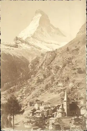 hw00225 Zermatt VS Matterhorn Kategorie. Zermatt Alte Ansichtskarten