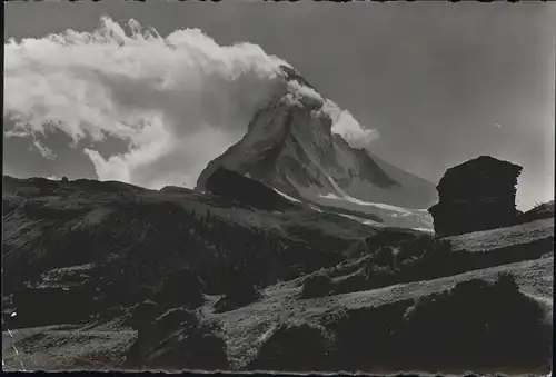 hw00262 Zermatt VS Winkelmatten Matterhorn Kategorie. Zermatt Alte Ansichtskarten