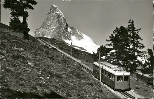 hw00856 Zermatt VS Schnelltriebwagen
Gonergratbahn Kategorie. Zermatt Alte Ansichtskarten