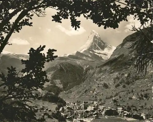 hw01512 Zermatt VS Matterhorn Kategorie. Zermatt Alte Ansichtskarten
