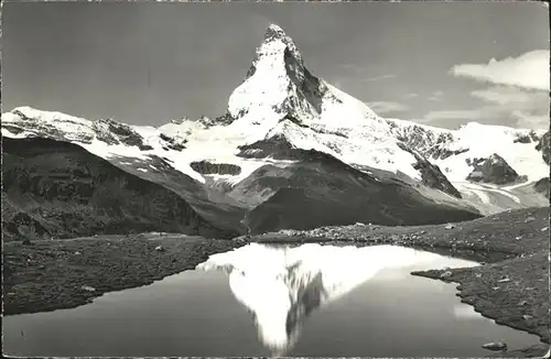 hw01589 Zermatt VS Stellisee Findelental Kategorie. Zermatt Alte Ansichtskarten