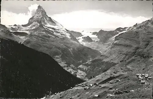 hw01642 Zermatt VS Matterhorn Kategorie. Zermatt Alte Ansichtskarten