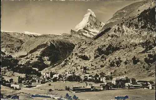 hw01851 Zermatt VS Matterhorn Kategorie. Zermatt Alte Ansichtskarten
