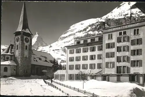 hw01969 Zermatt VS Matterhorn Hotel Zermatterhof Kategorie. Zermatt Alte Ansichtskarten