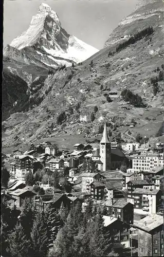 hw02322 Zermatt VS Matterhorn Kategorie. Zermatt Alte Ansichtskarten