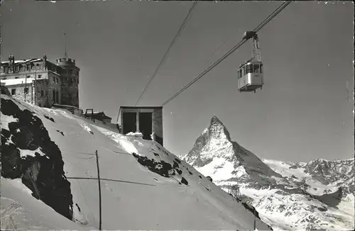 hw02333 Zermatt VS Luftseilbahn Gornergrat Hohtaelligrat Kategorie. Zermatt Alte Ansichtskarten