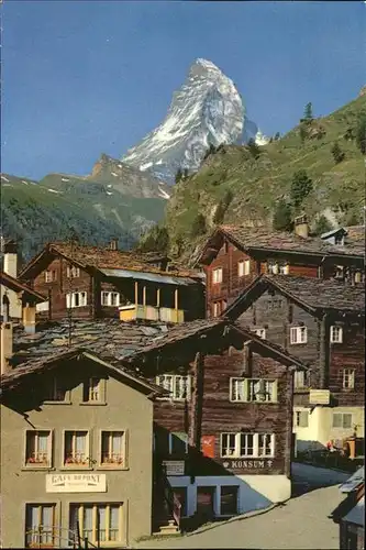 hw02531 Zermatt VS Matterhorn Kategorie. Zermatt Alte Ansichtskarten
