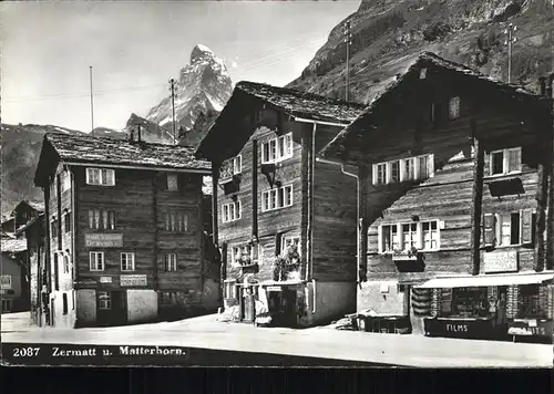 hw03230 Zermatt VS Matterhorn Kategorie. Zermatt Alte Ansichtskarten