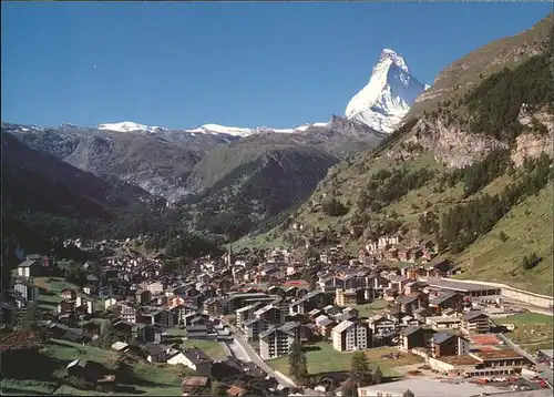 hw04455 Zermatt VS Weltkurort Zermatt 1620 m. ue. M. Kategorie. Zermatt Alte Ansichtskarten