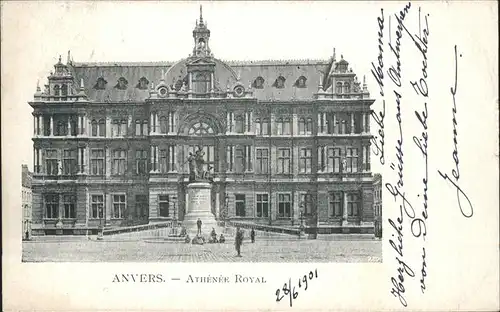 hw06932 Anvers Antwerpen Athenee Royal Kategorie.  Alte Ansichtskarten