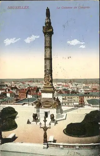 hw07442 Bruxelles Bruessel Colonne du Congres Kategorie.  Alte Ansichtskarten