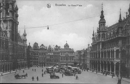 hw11418 Bruxelles Bruessel Grand Place Kategorie.  Alte Ansichtskarten