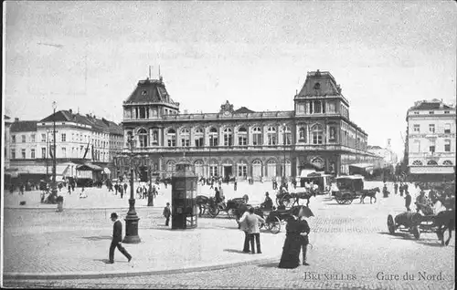 hw11422 Bruxelles Bruessel Gare Nord Kategorie.  Alte Ansichtskarten