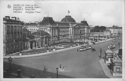 hw11458 Bruxelles Bruessel Palais Roi Strassenbahn Kategorie.  Alte Ansichtskarten