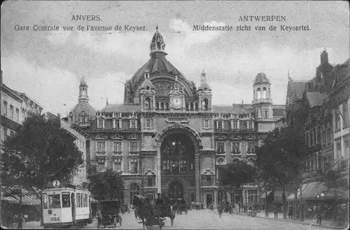 Anvers Antwerpen Gare Centrale Strassenbahn Kat. 