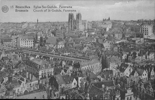 hw11510 Bruxelles Bruessel Eglise Ste Gudule Kategorie.  Alte Ansichtskarten