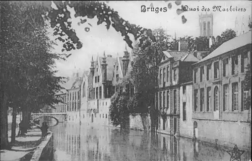 hw11529 Bruges Flandre Quai des Marbriers Kategorie.  Alte Ansichtskarten