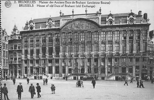 hw11558 Bruxelles Bruessel Maison Anciens Ducs de Branbant Kategorie.  Alte Ansichtskarten